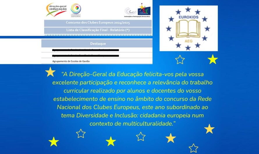 O nosso Clube Europeu – EuroKids está de parabéns!