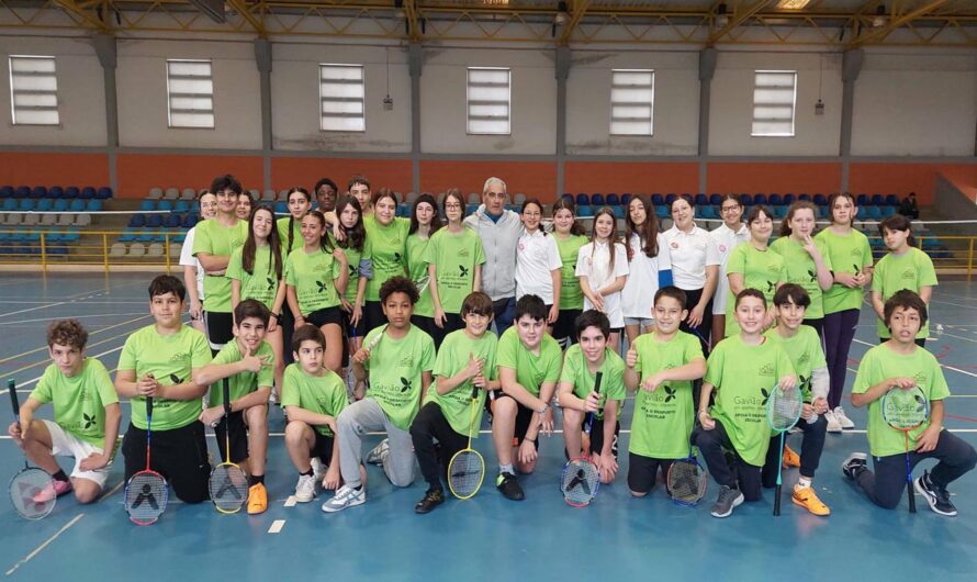 Concentração de badminton no AE Gavião