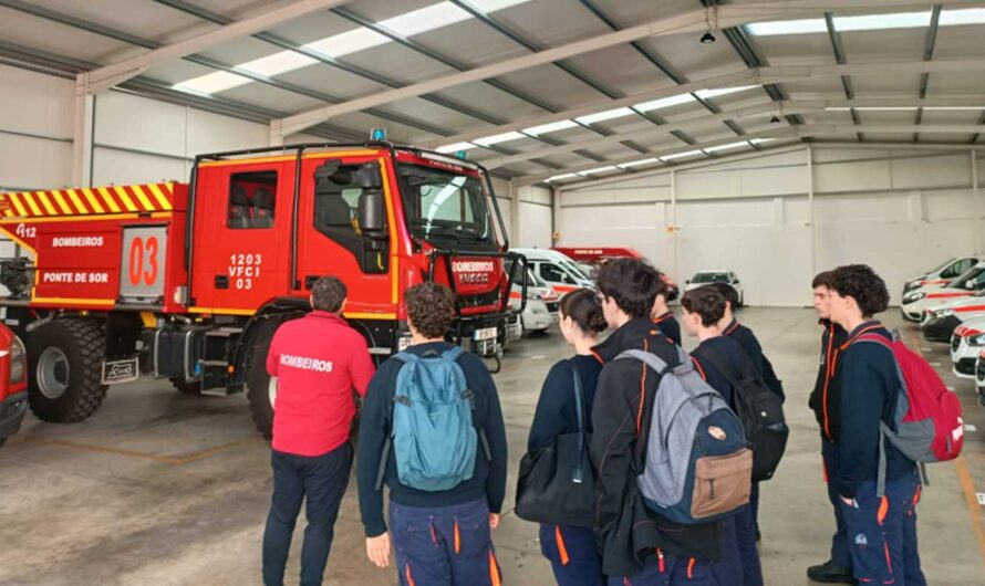 Visita de Estudo ao Serviço Municipal de Proteção Civil de Ponte de Sor e Bombeiros Voluntários de Ponte de Sor
