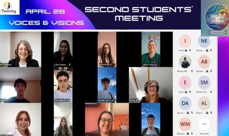 2.º encontro internacional do projeto eTwinning Voices and Visions!